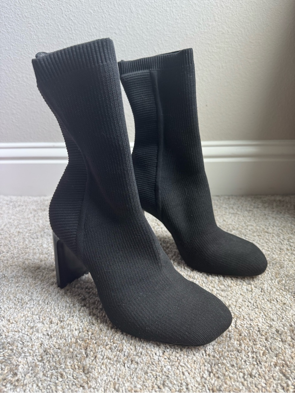Rag & Bone Sock Heel Bootie Boots, size 37